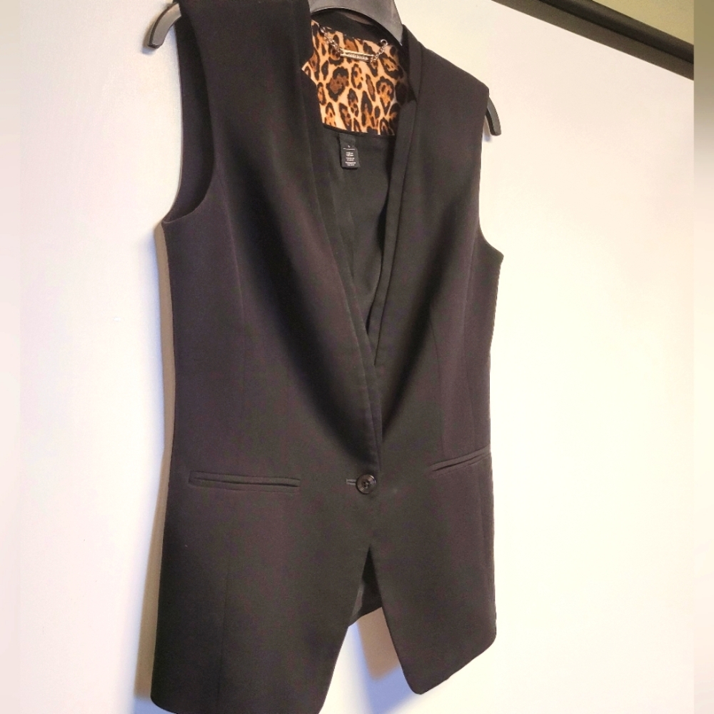 White House Black Market Sleeveless Suit Vest in Black - Size 4 - Picture 4 of 7